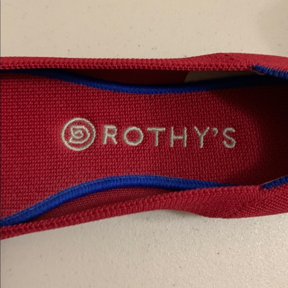 Rothy’s Round Toe Ballet Flats Red Women’s Size 7.5 Christmas Valentine’s Day - Picture 4 of 14